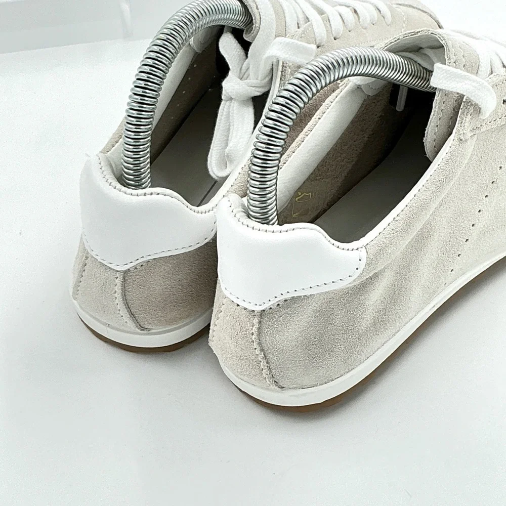 Dolce Vita Size 7 Sneaker Gray Suede Low Top Shoes NEW Serina $140